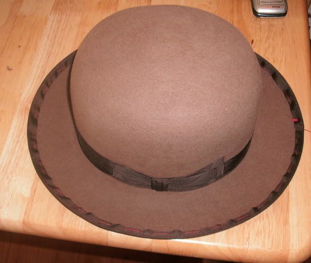 Akubra brim cut and binding. The Fedora Lounge